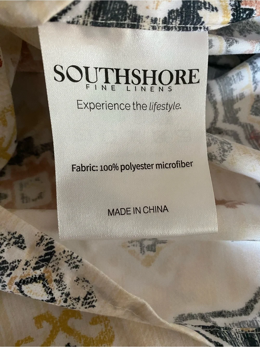 South Shore Terracotta and Cream Decorative, Boho Medallion Bed Duvet Set King